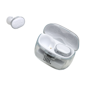 JBL Tune Buds Ghost Edition - White Ghost - True wireless Noise Cancelling earbuds - Detailshot 5